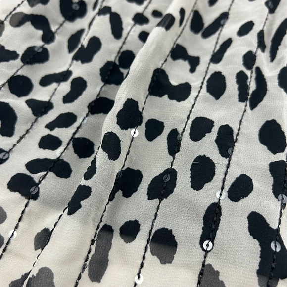 Cache leopard print tank top with adjustable waist and sequence - Picture 6 of 7